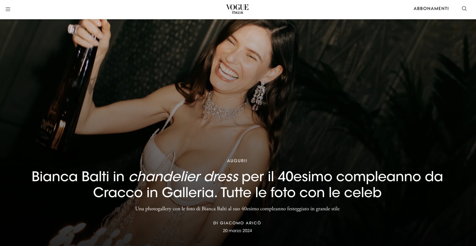Getting Ready With Bianca Balti