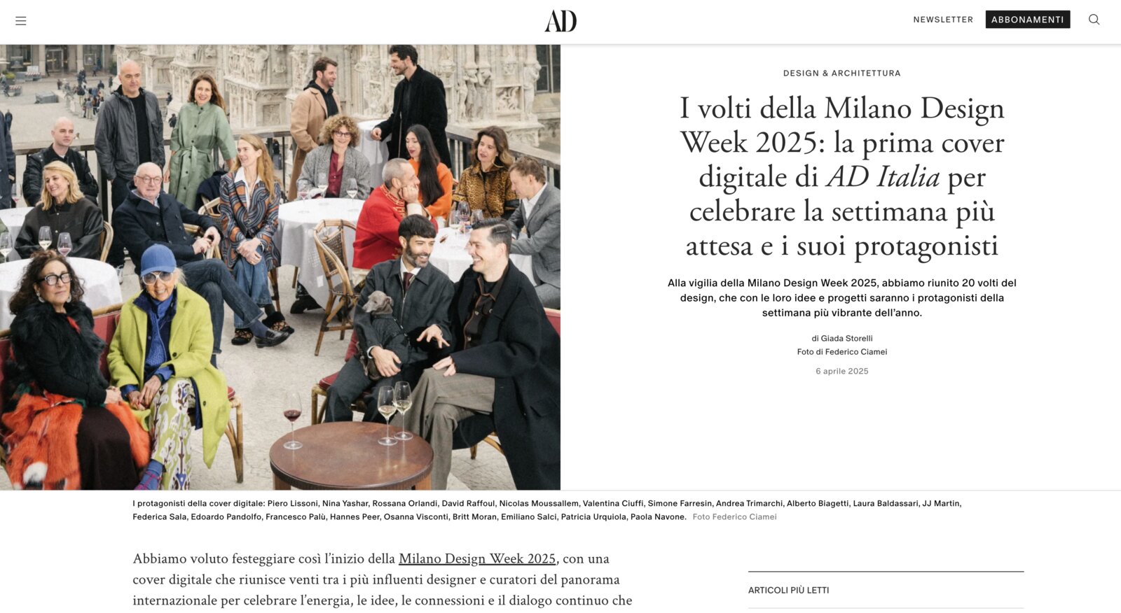 Milano Design Week Digital Cover